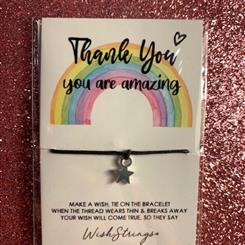 Thank you - You are Amazing Wish String Bracelet