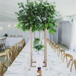 All Greenery Table Centrepieces