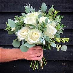 Roses and Eucalyptus Bouquet